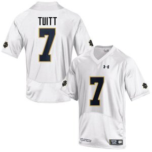 Notre Dame Fighting Irish Men's Stephon Tuitt #7 White Under Armour Authentic Stitched College NCAA Football Jersey XYG2699FH